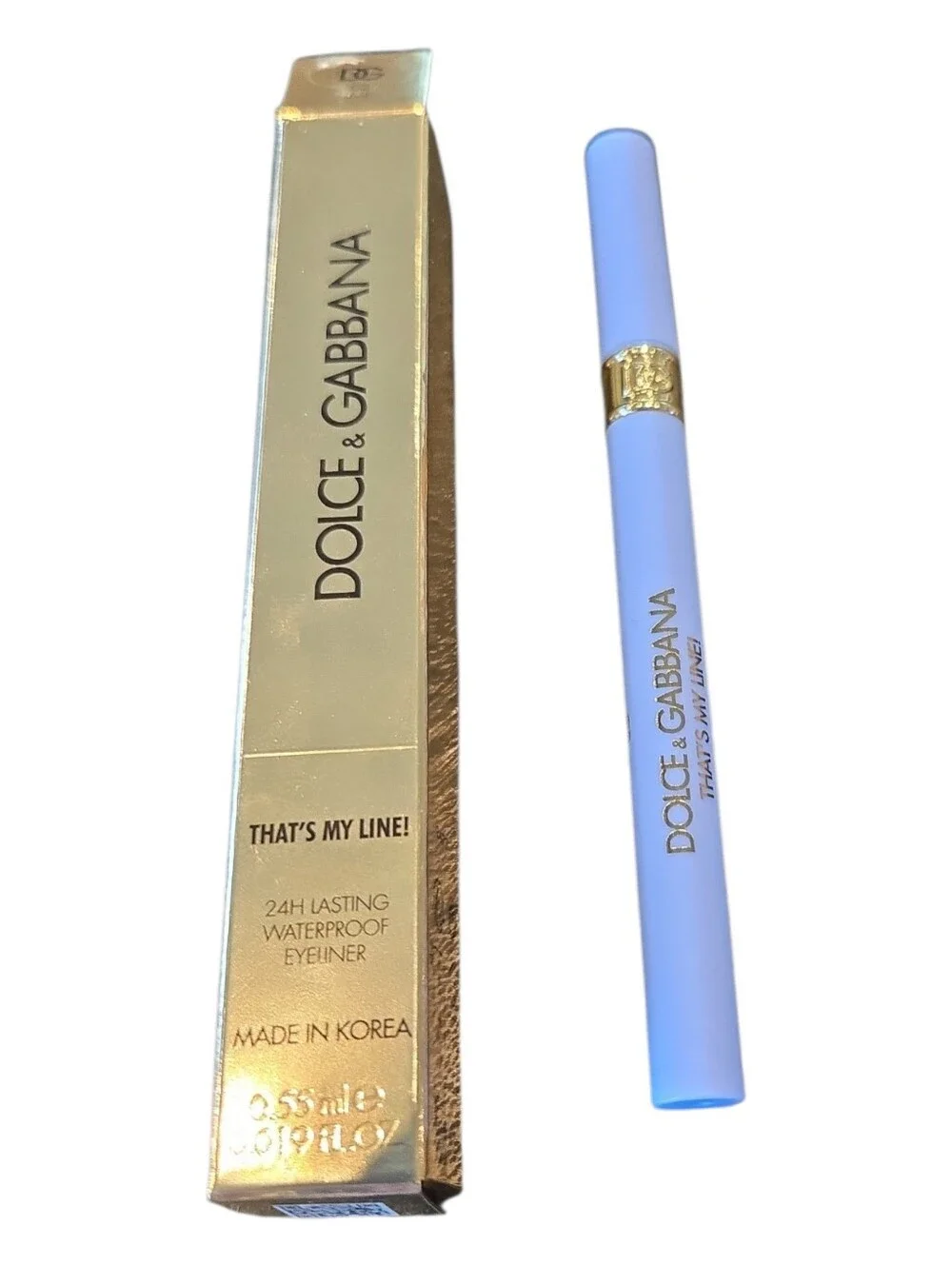 NWT Dolce Gabbana That's My Line! 24H Waterproof Precision Eyeliner 02 LMK Blue